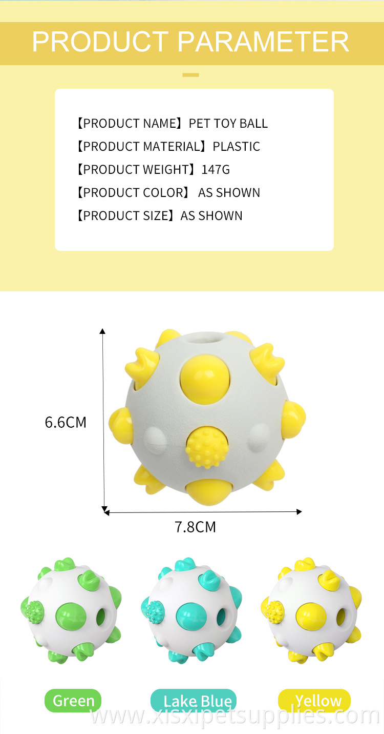 Factory Wholesale Tooth Cleaning Pet Molar Toys Interactive Dog Chew Toy Ball